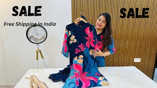 SALE SALE | Designer Collection Cotton, Crepe, Chinon| Aashvi Couture | Free Shipping viralvideo
