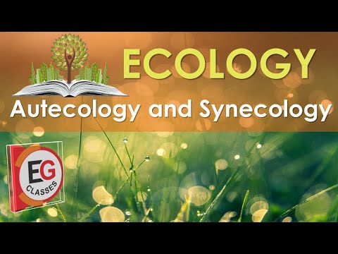 ऑटोकोलॉजी और सिनेकोलॉजी || स्वपारिस्थितिकी और संपारिस्थितिकी || शब्दकोश || ईजी क्लासेस