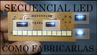 SECUENCIAL LED | COMO FABRICARLAS | 5 SECUENCIAS  MEMORIA