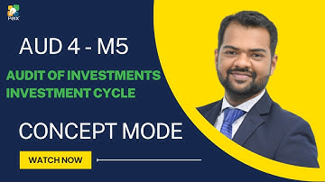 Audit of Investments | Investment Cycle Explained | CPA AUD Exam Preparation | Prof. Ravi Gupta