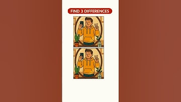 Can YOU Spot the 3 Differences? 👀 #spotthedifference #quiz #findthedifference