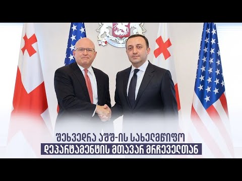 შეხვედრა აშშ-ის სახელმწიფო დეპარტამენტის მთავარ მრჩეველთან