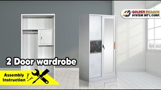 2 DOOR WARDROBE ASSEMBLY INSTRUCTION | SFC-WD09