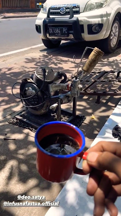 Ngopi sambil manasin mesin vespa #2stroke