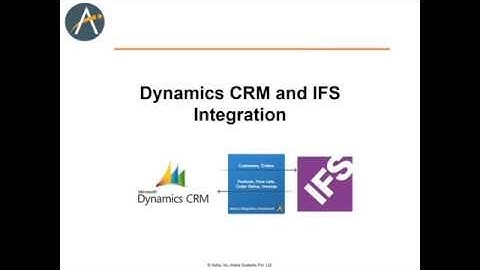 MS Dynamics/IFS integration AIF webinar video