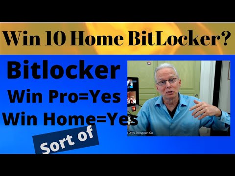 Win10 Home Drive Encryption On by Default