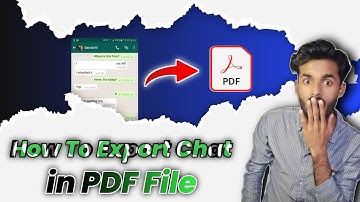 Convert Full Whatsapp Chat To PDf In Same Conversation | How To Export Whatsapp Chat PDF