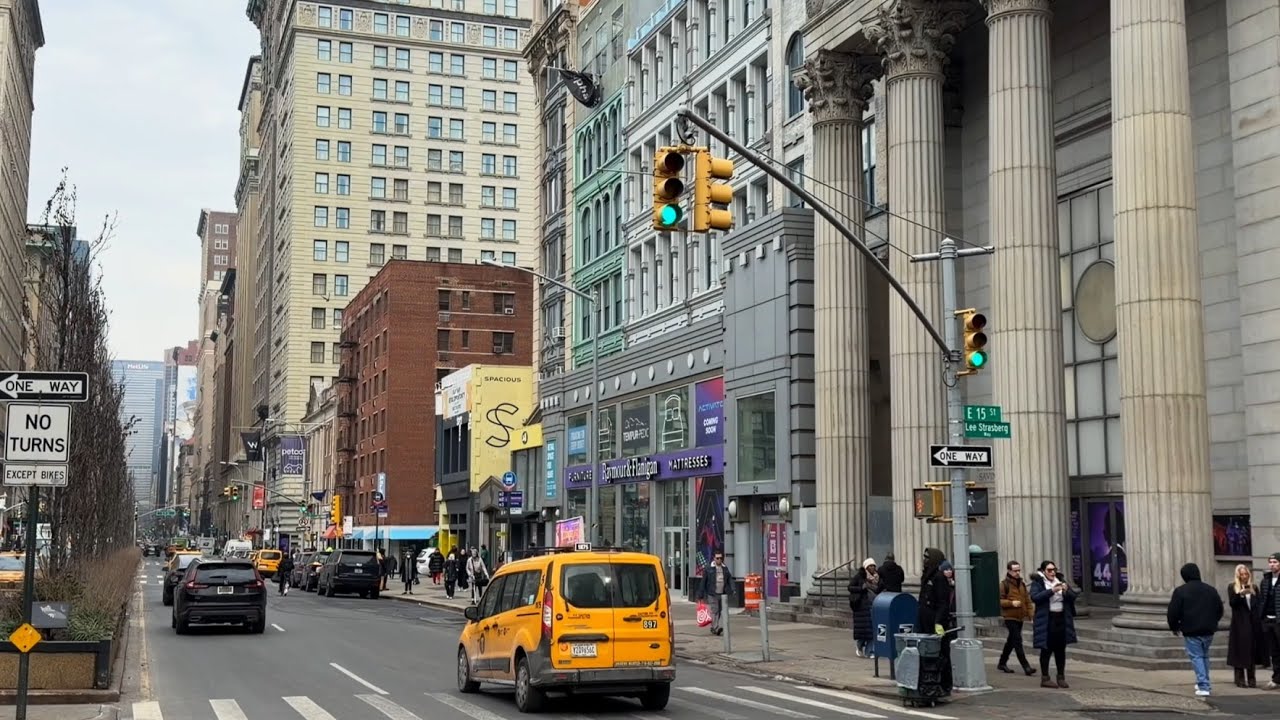 New York City Walk Through Broadway 4K