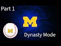 NCAA Baseball 07 Michigan dynasty mode Part 1 - Welcome to college baseball