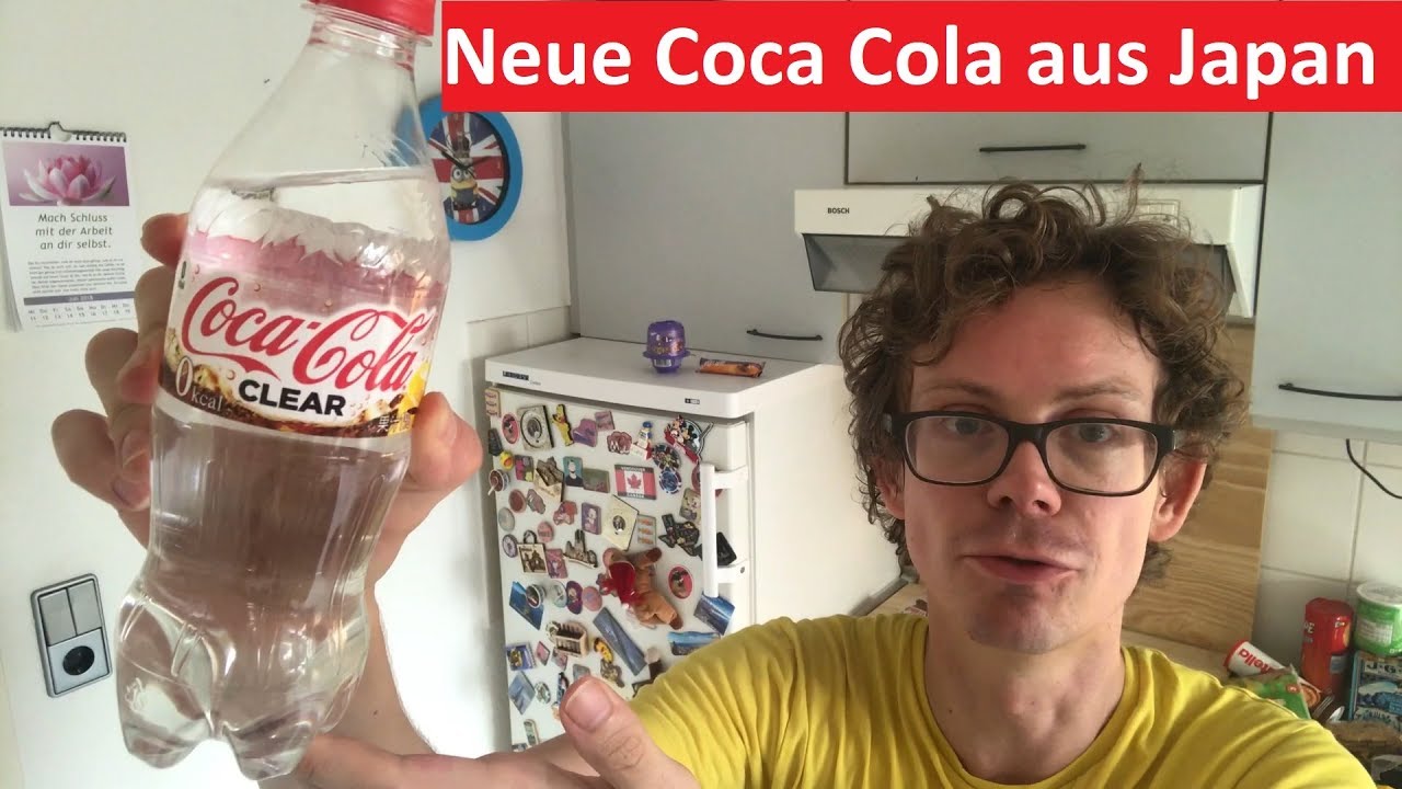 Coca Cola Clear Aus Japan Im Geschmacks Test Neue Durchsichtige Cola Ohne Kalorien Ohne Farbe Youtube