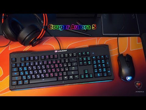 Cougar Aurora S - мембранная клавиатура с RGB-подсветкой Cougar Aurora S - мембранная клавиатура с RGB-подсветкой