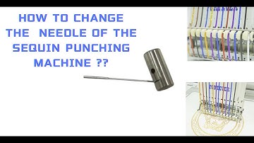 How to change the punch needle of FORTEVER sequin punching machine ??