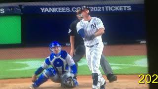 Gary Sanchez Grand Slam 8 31 2020, Grand Slam Home Run versus the Mets at Yankee Stadium!