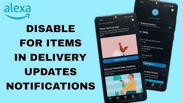 How To Disable For Items In Delivery Updates Notifications On Amazon Alexa App | Step By Step