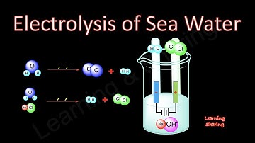 Electrolysis of Sea Water, Sodium Chloride, Hydrogen Gas, Chlorine Gas, Sodium Hydroxide Solution.