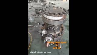 pressure test of #tubing head spool 5k as per #API 6A