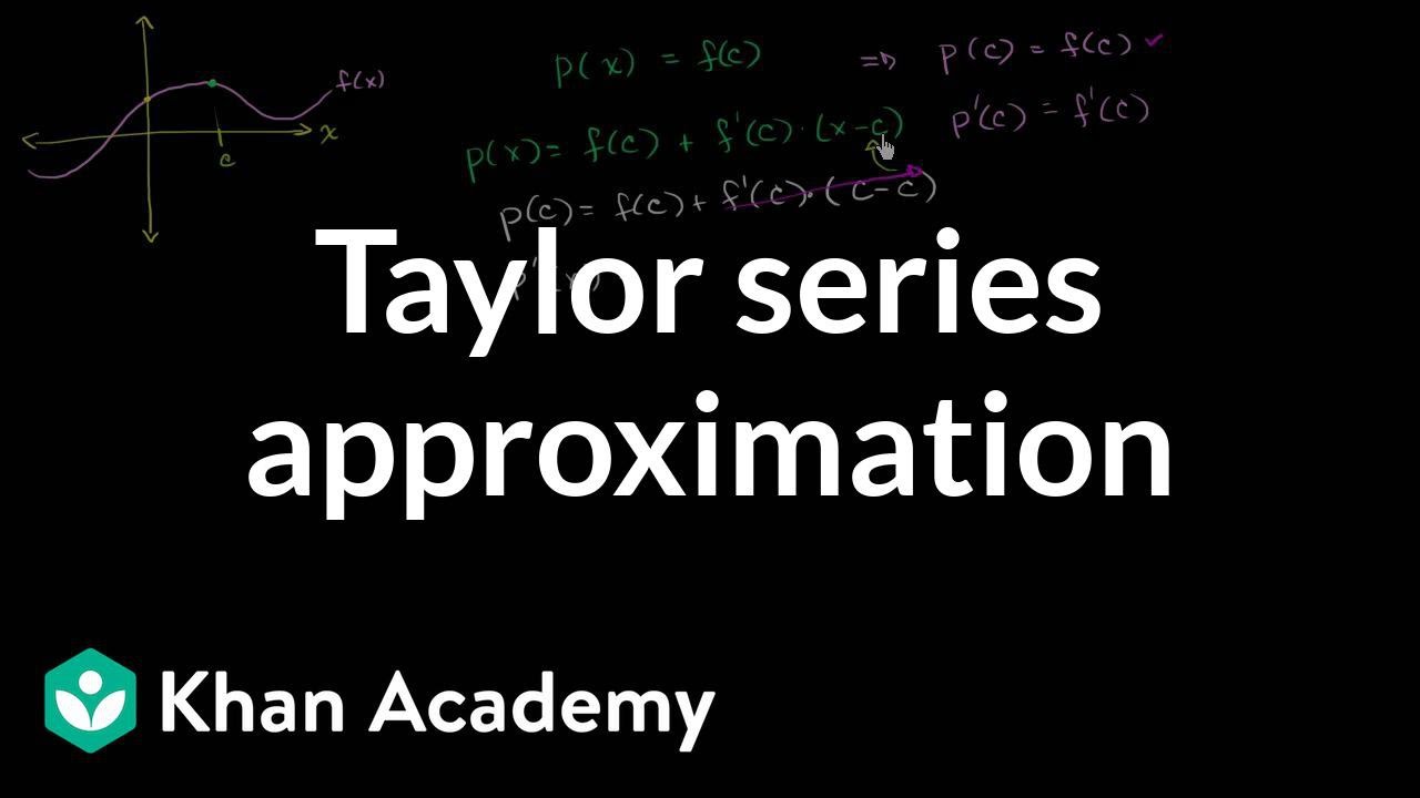 Taylor Maclaurin Polynomials Intro Part 2 Video Khan Academy