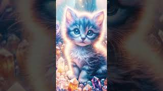 Crystal Kitten #kitten #crystals #music