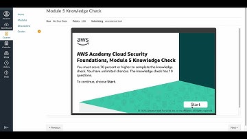 AWS Academy Cloud Security Foundations - Module 5 Knowledge Check