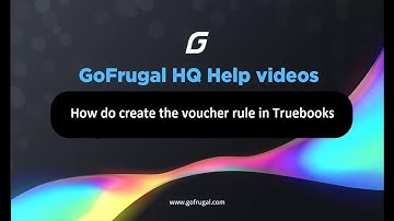 How do create the voucher rule in Truebooks | English