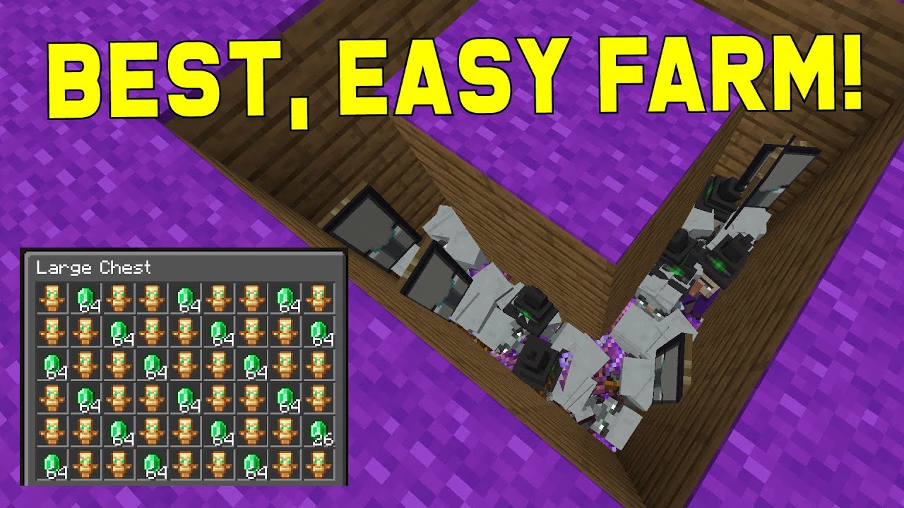 Minecraft Raid Farm 1.18 | Totems of Undying and Emerald Farm 1.20