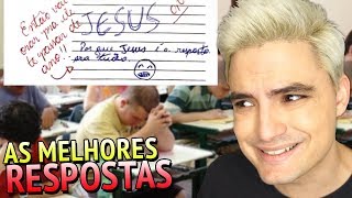 RESPOSTAS DE PROVA MAIS ENGRAÇADAS - JESUS [+10]