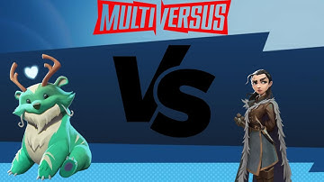 Reindog VS Arya Stark - Multiversus Gameplay