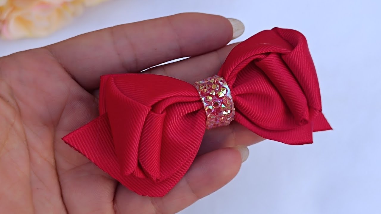 APRENDA A FAZER LAÇOS DE FITA  # DIY HAIR BOWS #rinbow #diy #handmade #hair #bow 