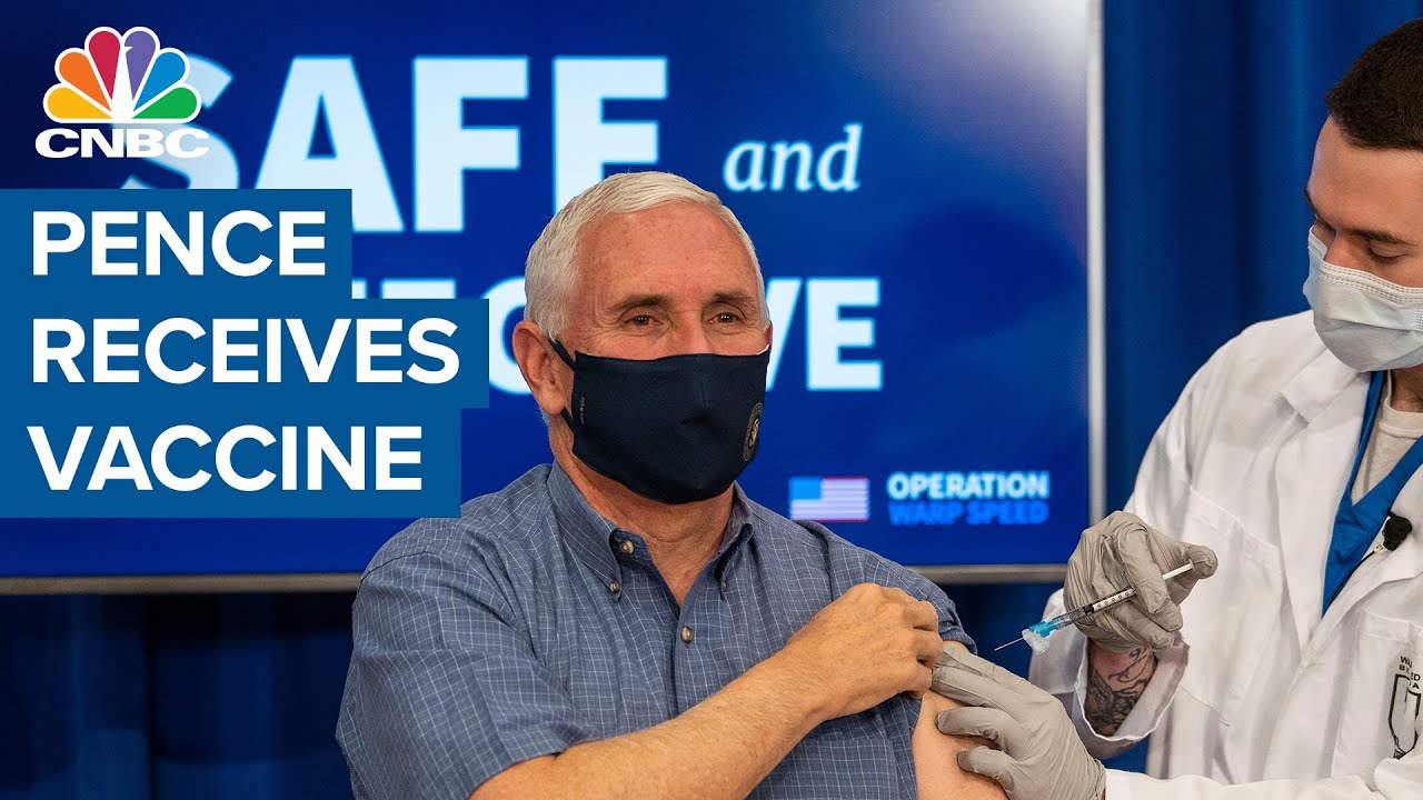 Vice President Mike Pence Second Lady Karen Pence Receive Covid 19 Vaccine Youtube