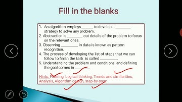 6th - Computer - 13.05.2020 - Ch -1 - Computational Thinking (Part 6) Back Exercise