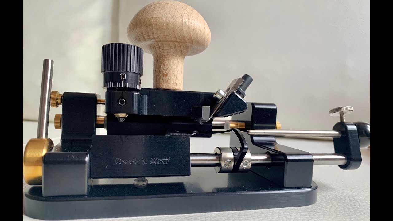 Reeds'n stuff oboe profiling machine YouTube
