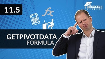 11.5. GETPIVOTDATA formula | Excel pivot tables COURSE