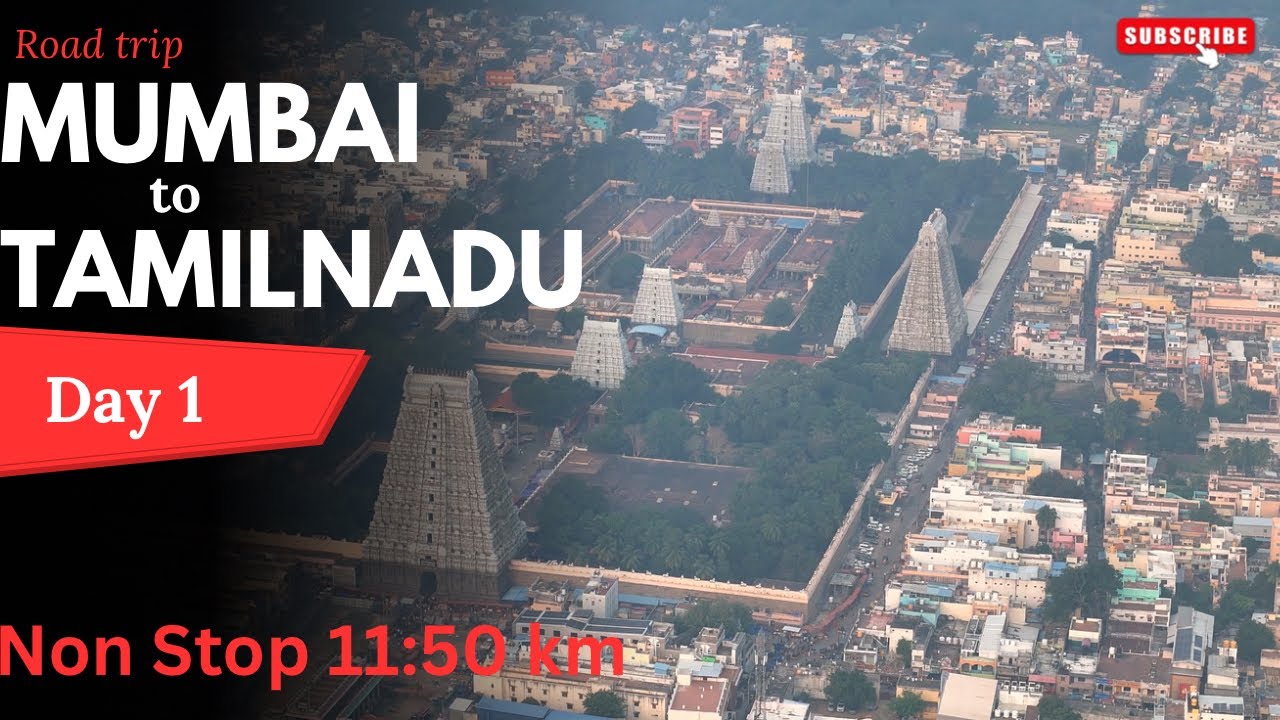 Mumbai to Tiruvannamalai 1150 km Non Stop 17 Hrs. By Car😄 South Ride Day 1✨