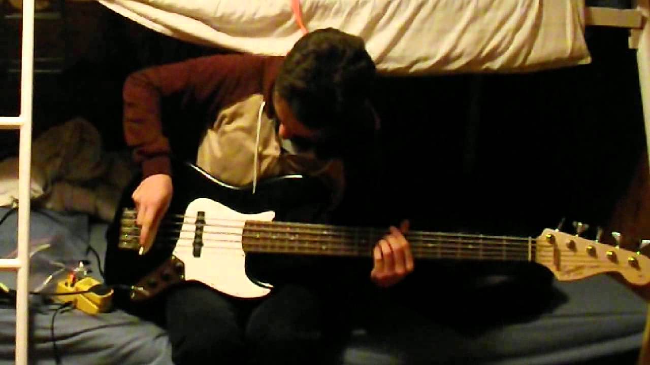 Bowing a bass guitar with wood YouTube