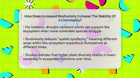 How Does Increased Biodiversity Increase The Stability Of A Community? - Ecosystem Essentials
