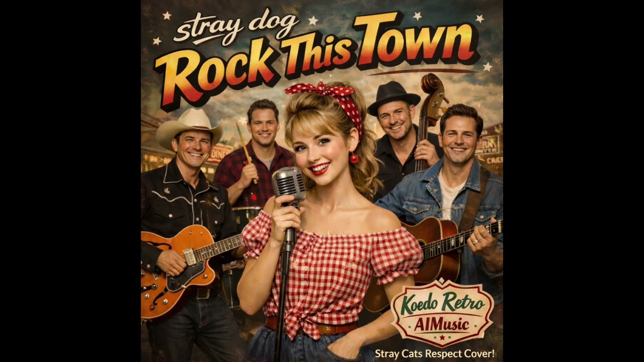 RockThis Town（StrayCatsの定番ナンバーをAIロカビリーバンドStrayDog