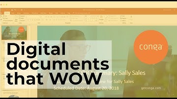 Quick view: Conga document generation