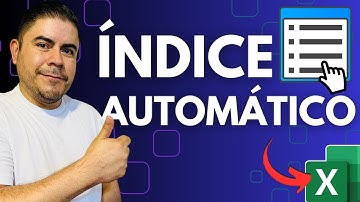 Crear Hoja de ÍNDICE con LINKS que detecta cambios en las hojas automáticamente en Excel