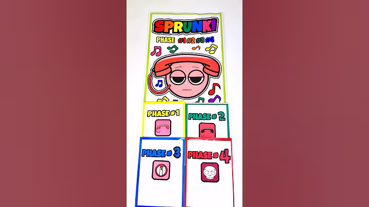 🌈SPRUNKI Tele | ASMR Phase 1vs2vs3vs4 Squishy #blindbag #papercraft #sprunkiincredibox #squishy