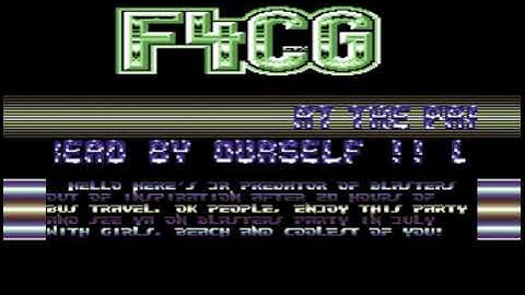 C64 Fantastic 4 Cracking Group (F4CG) Demo Collection! 20 January 2023 !