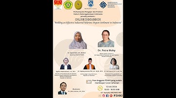 Building an Effective Industrial Relations Dispute Settlement in Indonesia - Diskusi Online P3HKI
