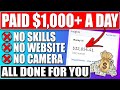 Get PAID $1,000/Day Completely DONE FOR YOU To Make Money Online With No Effort! (5 Minute Setup)