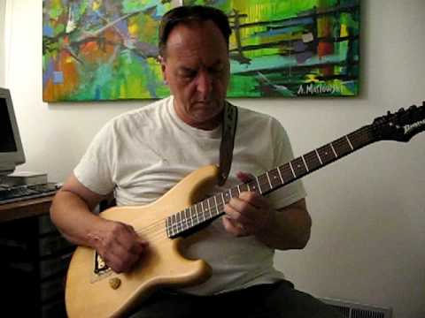 homemade guitar by Adam Maslowski plays Sleep Walk