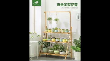 Multi Tier Bamboo Wood Plant Planter Stand Flower Display Rack Pot Holder Shelf Garden HK1-1032