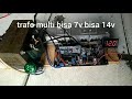 inverter rakitan 16 fet irfz445 dg trafo multi bisa 12v bisa 24v