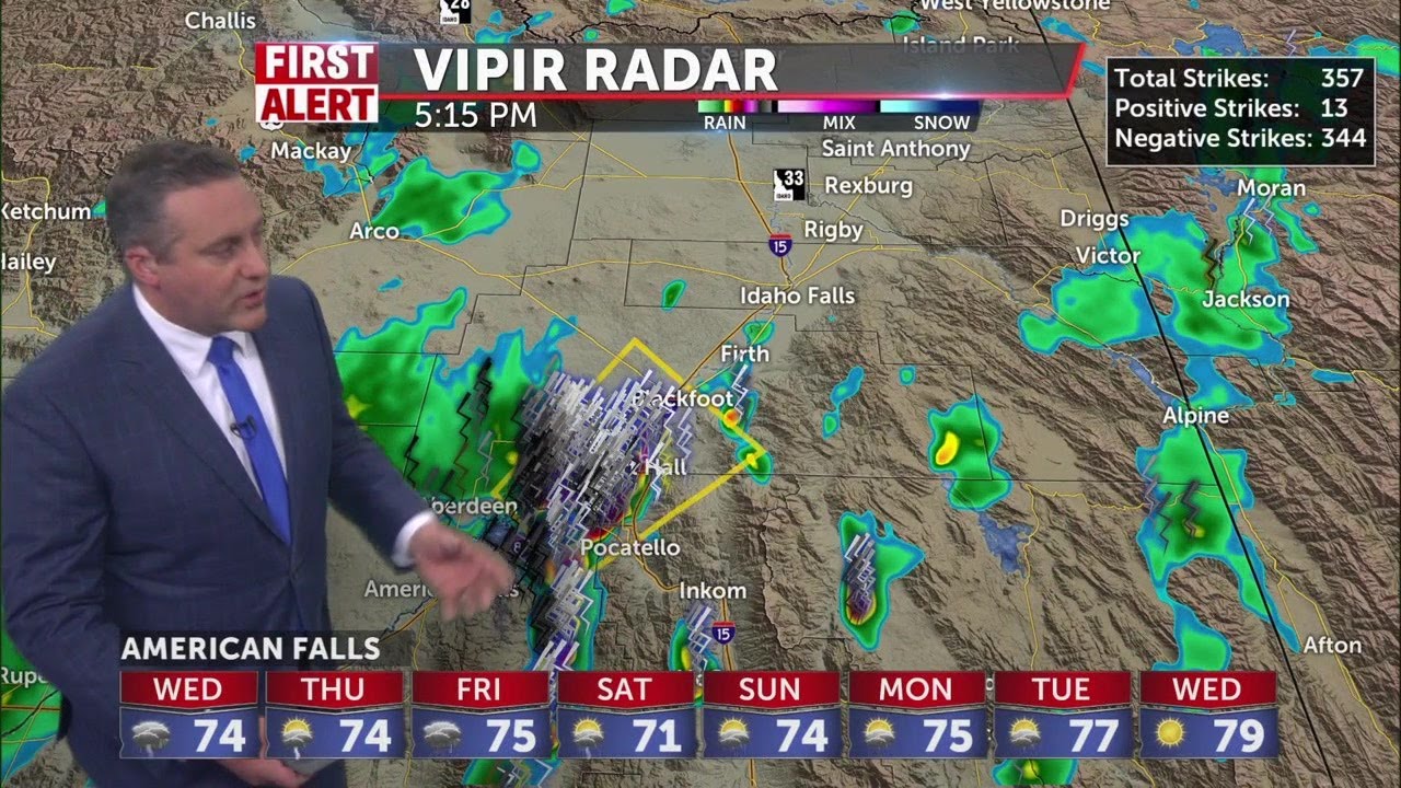 More scattered thunderstorms - YouTube