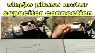 Single phase motor capacitor wiring connection.Bs electrical