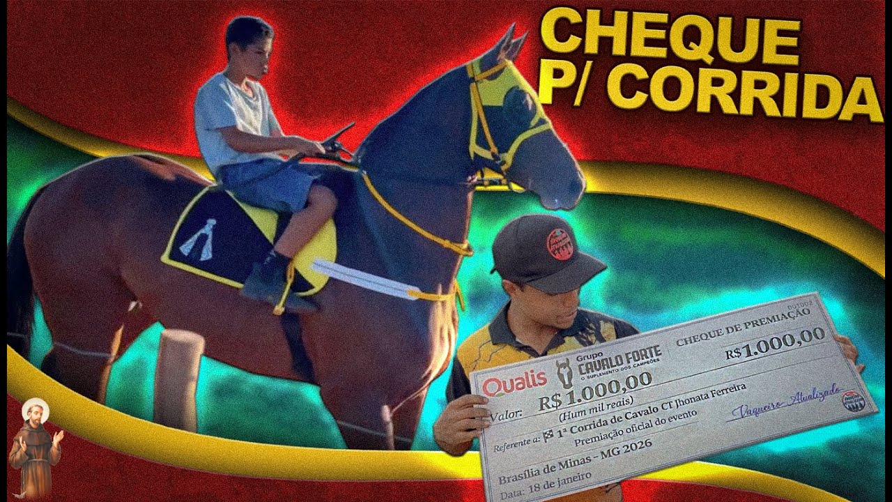 Levei 2 Cheques para corrida de cavalo - YouTube