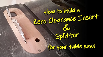 How to Build a Zero Clearance Insert and Splitter for a Table Saw | YeahPete