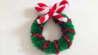 Pipe Cleaner Christmas Wreath 1